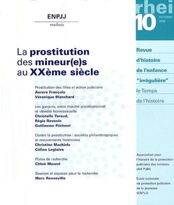 Couverture du livre « RHEI ; la prostitution des mineur(e)s au XX siècle » de  aux éditions Pu De Rennes