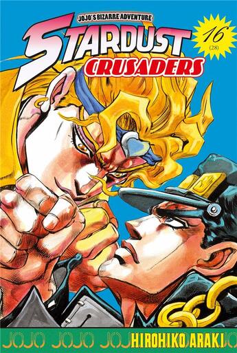 Couverture du livre « Jojo's bizarre adventure - saison 3 ; stardust crusaders Tome 16 » de Hirohiko Araki aux éditions Delcourt