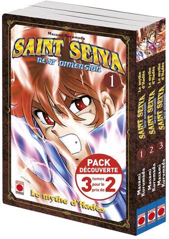 Couverture du livre « Saint Seiya - next dimension ; le mythe d'Hadès : t.1 à t.3 » de Masami Kurumada aux éditions Panini