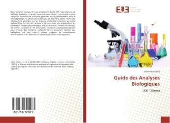 Couverture du livre « Guide des analyses biologiques - dds tebessa » de Diab Sihem aux éditions Editions Universitaires Europeennes