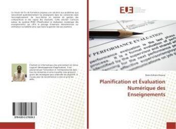 Couverture du livre « Planification et evaluation numerique des enseignements » de Edison Donou Dario aux éditions Editions Universitaires Europeennes