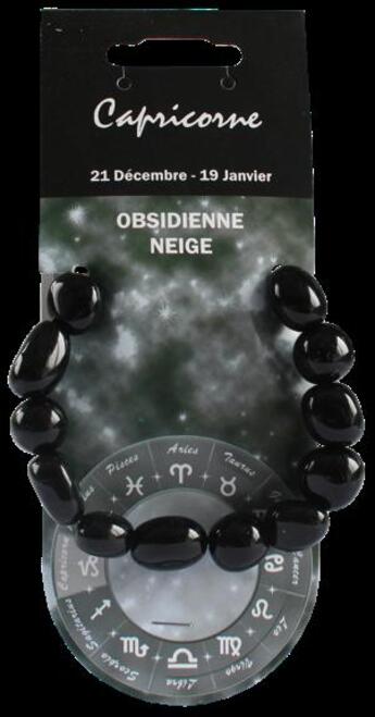 Couverture du livre « Bracelet zodiac - capricorne - obsidienne noire » de  aux éditions Dg-exodif