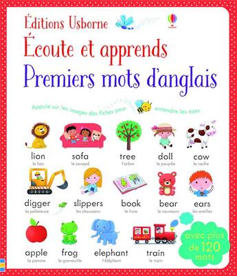 Couverture du livre « Écoute et apprends ; premiers mots d'anglais » de Sam Taplin aux éditions Usborne