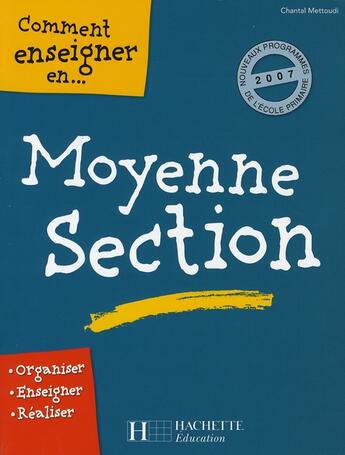 Couverture du livre « Comment Enseigner En Ms » de Chantal Mettoudi aux éditions Hachette Education