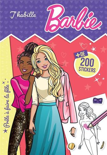 Couverture du livre « Barbie - j'habille - prete a faire la fete » de  aux éditions Hachette Jeunesse