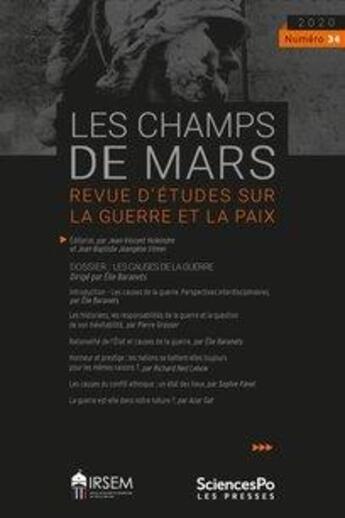 Couverture du livre « Les champs de mars 34 » de  aux éditions Presses De Sciences Po