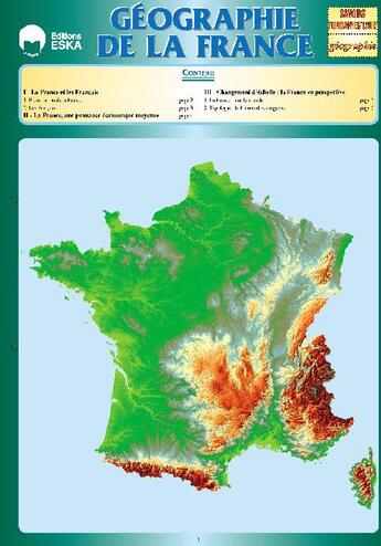 Couverture du livre « Géographie ; la France » de Truc Carta V aux éditions Eska