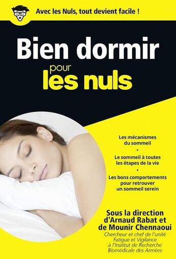 Couverture du livre « Bien dormir pour les nuls » de Arnaud Rabat aux éditions First