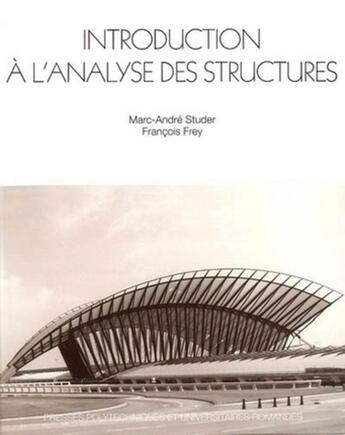 Couverture du livre « Introduction a l'analyse des structures » de Studer/Frey aux éditions Ppur