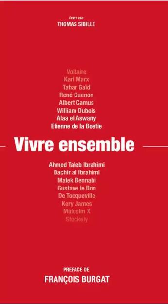 Couverture du livre « Vivre ensemble ou pas ? » de Thomas Sibille aux éditions Al Bayyinah