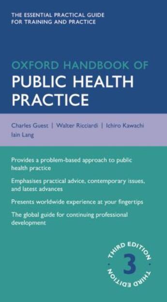 Couverture du livre « Oxford Handbook of Public Health Practice » de Charles Guest aux éditions Oup Oxford