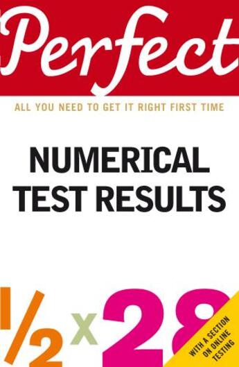 Couverture du livre « Perfect Numerical Test Results » de Newcombe Ian aux éditions Random House Digital