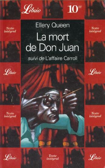 Couverture du livre « La mort de don juan, suivi de : l'affaire carroll » de Ellery Queen aux éditions J'ai Lu