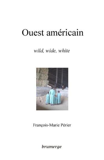 Couverture du livre « Ouest américain ; wild, wide, white » de Francois-Marie Perier aux éditions Brumerge