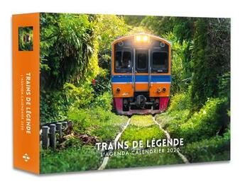 Couverture du livre « L'agenda-calendrier trains de légende (édition 2020) » de  aux éditions Hugo Image