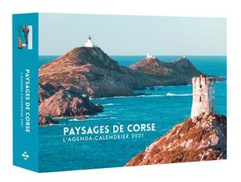 Couverture du livre « L'agenda-calendrier paysages de Corse (édition 2021) » de  aux éditions Hugo Image