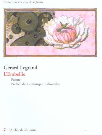 Couverture du livre « L'embellie » de Gerard Legrand aux éditions Atelier Des Brisants