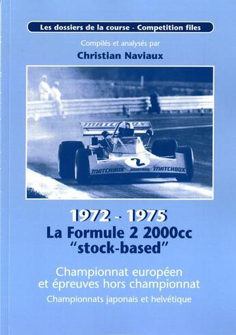 Couverture du livre « La formule 2 2000cc 