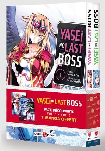 Couverture du livre « Yasei no last boss : coffret Tomes 1 et 2 » de Tsubasa Hazuki et Yahako et Fire Head aux éditions Bamboo