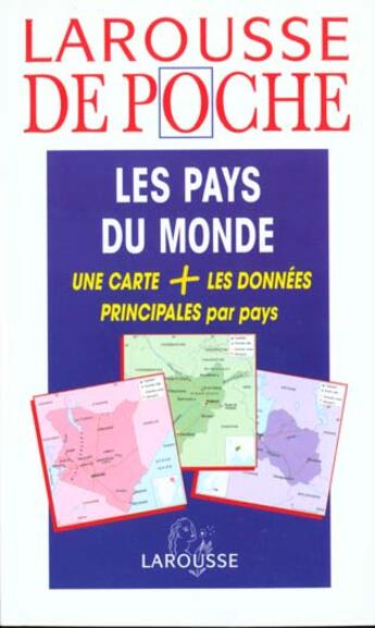 Couverture du livre « Larousse de poche ; les pays du monde » de  aux éditions Larousse