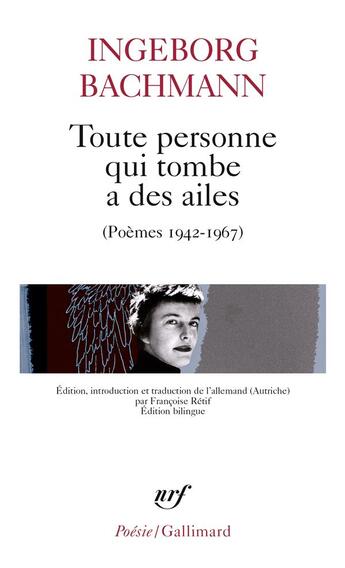 Couverture du livre « Toute personne qui tombe a des ailes » de Ingeborg Bachmann aux éditions Gallimard