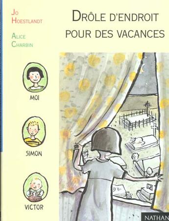 Couverture du livre « Drole D'Endroit Pour Des Vacances » de Jo Hoestlandt aux éditions Nathan