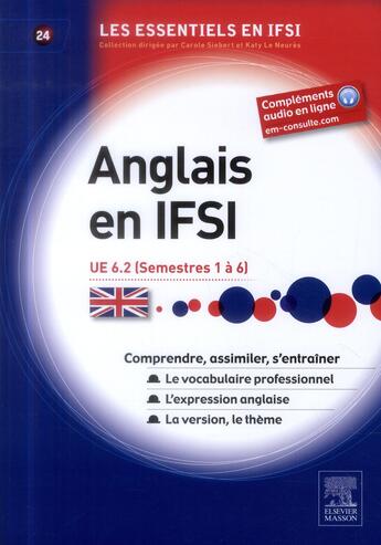 Couverture du livre « Anglais en IFSI ; UE 6.2 (semestres 1 à 6) » de Aurelie Dewandel aux éditions Elsevier-masson