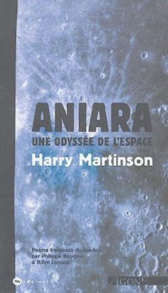 Couverture du livre « Aniara, une odyssee de l'espace » de Harry Martinson aux éditions Agone