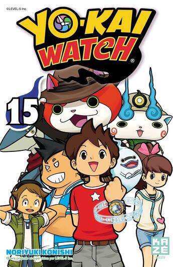 Couverture du livre « Yo-Kai Watch Tome 15 » de Noriyuki Konishi aux éditions Crunchyroll