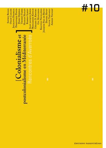 Couverture du livre « Colonialisme et post-colonialisme en Méditerranée » de  aux éditions Parentheses