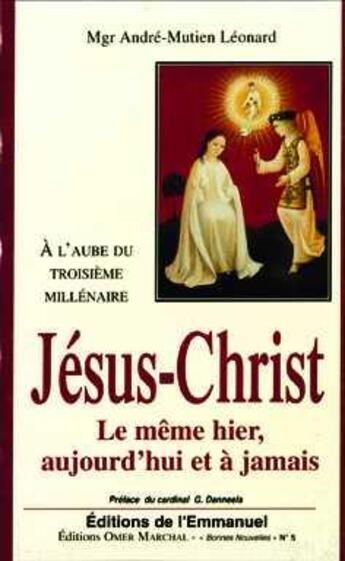 Couverture du livre « Jesus, le meme hier aujourd'hui et a jamais » de  aux éditions Emmanuel