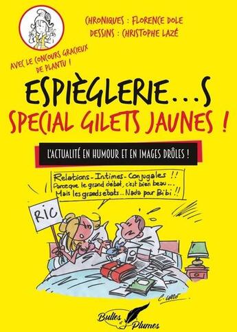 Couverture du livre « Espiègleries spécial gilets jaunes » de Dole/Laze aux éditions Bulles Et Plumes