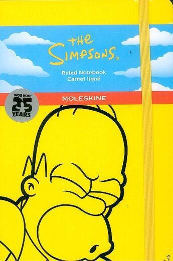 Couverture du livre « Carnet the Simpson grand format jaune ligne édition limitée » de Moleskine aux éditions Moleskine