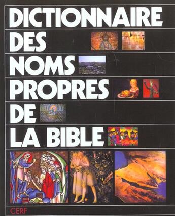 Couverture du livre « Dictionnaire des noms propres de la Bible » de Odelain Olivier aux éditions Cerf