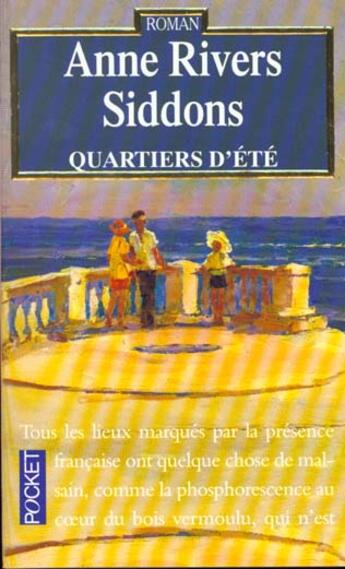 Couverture du livre « Quartiers D'Ete » de Anne Rivers Siddons aux éditions Pocket