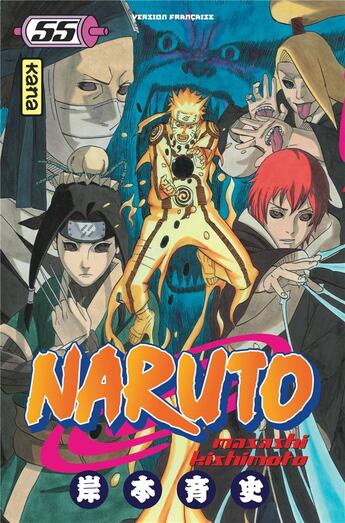 Couverture du livre « Naruto Tome 55 » de Masashi Kishimoto aux éditions Kana