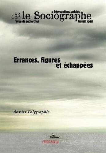 Couverture du livre « LE SOCIOGRAPHE T.53 ; errances, figures et échappées » de Le Sociographe aux éditions Champ Social Et Theetete