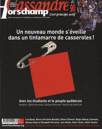 Couverture du livre « Cassandre / horschamp n 90 - un nouveau monde » de  aux éditions Cassandre