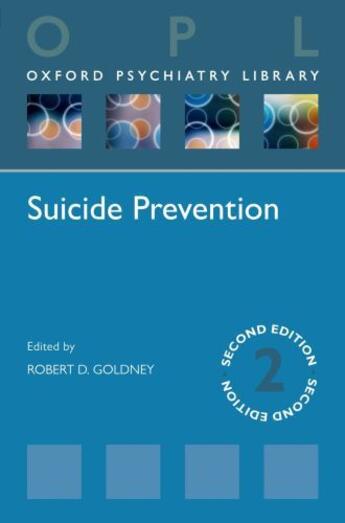 Couverture du livre « Suicide Prevention » de Goldney Robert D aux éditions Oup Oxford