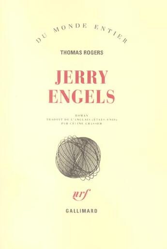 Couverture du livre « Jerry Engels » de Thomas Rogers aux éditions Gallimard