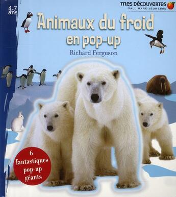 Couverture du livre « Animaux du froid en pop-up » de Richard Ferguson aux éditions Gallimard-jeunesse