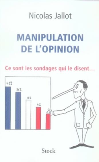 Couverture du livre « Manipulation de l'opinion ; ce sont les sondages qui le disent » de Nicolas Jallot aux éditions Stock