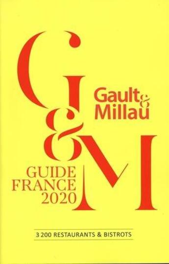 Couverture du livre « Guide France (édition 2020) » de Gault&Millau aux éditions Gault&millau