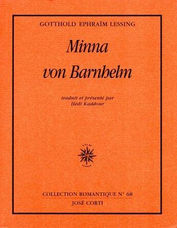 Couverture du livre « Minna von Barnhelm » de Lessing Gotthold Eph aux éditions Corti