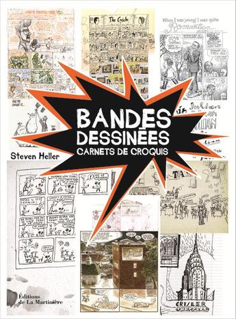 Couverture du livre « Bandes dessinées ; carnets de croquis » de Steven Heller aux éditions La Martiniere