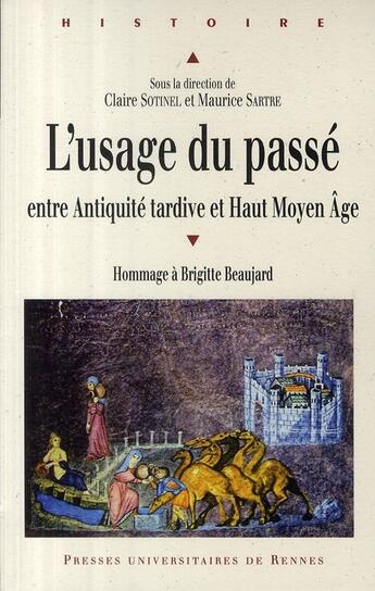 Couverture du livre « L'usage du passé ; entre Antiquité tardive et Haut Moyen Age » de Maurice Sartre et Claire Sotinel aux éditions Pu De Rennes