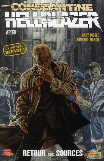 Couverture du livre « John Constantine Hellblazer ; retour aux sources » de Leonardo Manco et Andy Diggle aux éditions Panini