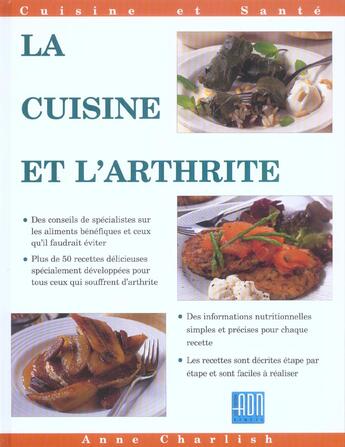 Couverture du livre « Cuisine et l'arthrite » de Berriedale-Jhon aux éditions Adn