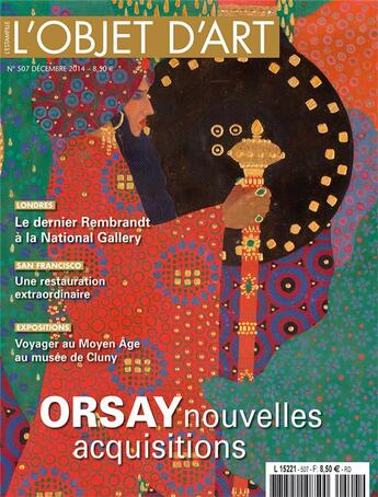 Couverture du livre « L'objet d'art n 507 orsay nouvelles acquisitions - dec 2014 » de  aux éditions L'objet D'art