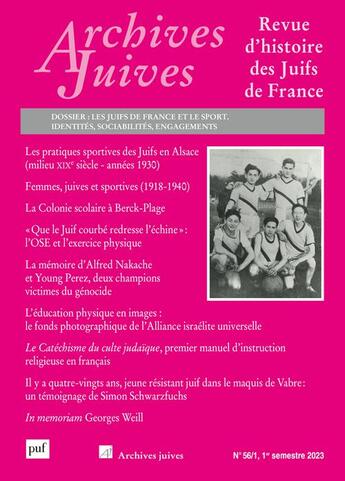 Couverture du livre « Archives juives, vol. 56, n.1, 2023 » de  aux éditions Puf